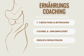 be your personal nutritionist to help you achieve your goals in german