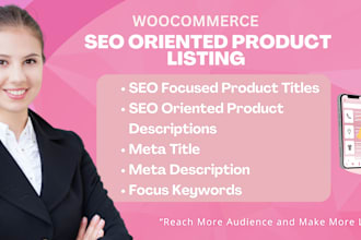 do SEO oriented woocommerce product listing