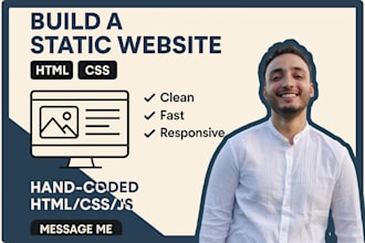 build a fast, responsive static website or landing page