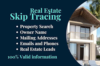 accurate real estate skip tracing and lead generation