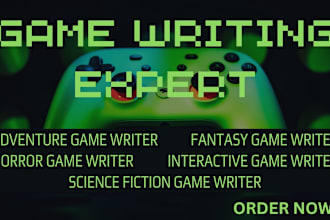 do game writing, adventure game, fantasy game, horror game, video game