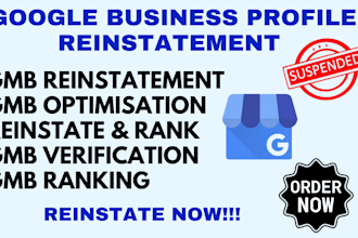 reinstate and fix suspended google business profile gmb reinstatement