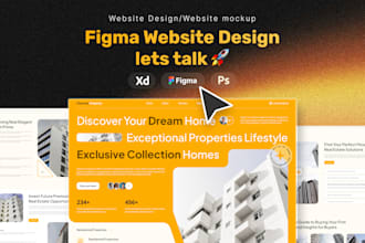do expert figma website, website mockup, website ui design