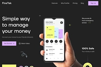 develop fintech website banking app payment app finance website, fintech app