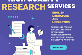 write research and summaries for you