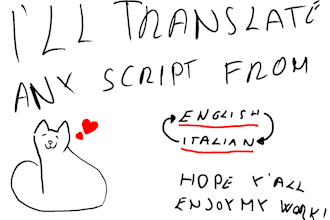 translate any script from english to italian