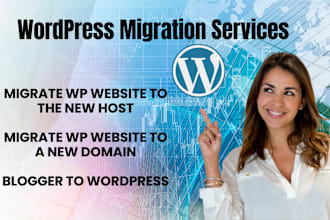 migrate, transfer wordpress site to new host, blogger to wp