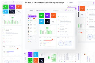 deliver custom UI UX dashboard saas admin panel design