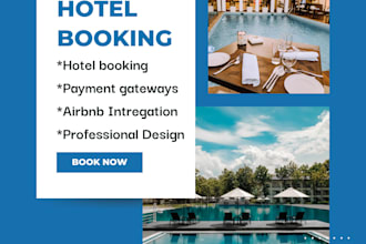 create wordpress hotel booking website with airbnb sync