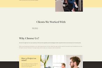 create a professional website