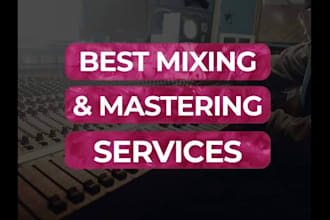 mix and master your audio professional