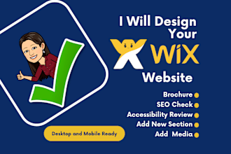 create a wix website for your business, non profit or personal projects