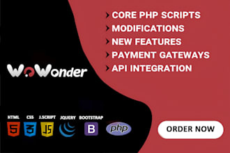 do wowonder customization and add new features in php script