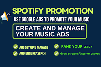 create and manage your spotify music promotion ads campaign