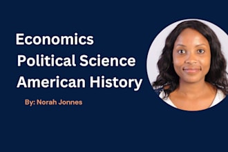 do political science, economics, and american history tasks