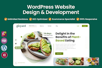 build a premium wordpress website or ecommerce shop for you