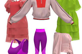 create 3d fashion design or mockups of clothing