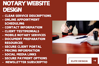 design notary website, notary landing page, lawyer website, attorney website