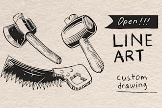 draw simple line art