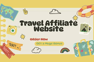 build automated travel affiliate website for passive income