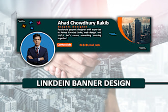 do linkedin banner design social media cover design