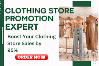 clothing promotion store, boutique, and fashion promotion
