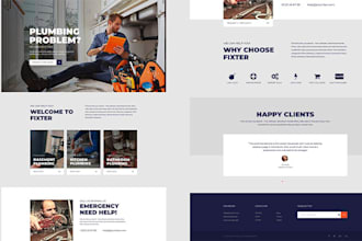 wix construction website, roofing, hvac, plumbing, remodeling, handyman website