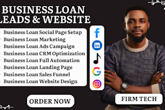 business loan loan website business loan leads mca website mca leads