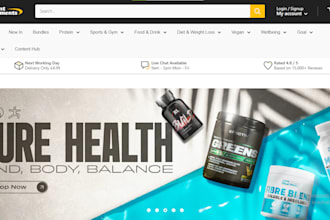 design profitable health supplement shopify website vitamin dropshipping website