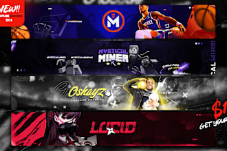 design professional youtube banner for your channel