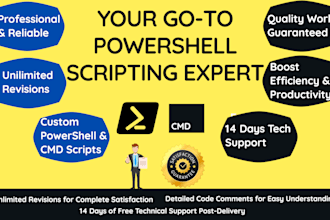 create custom powershell script for windows, m365