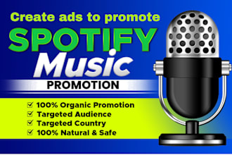 create ads to promote your spotify music, single and album