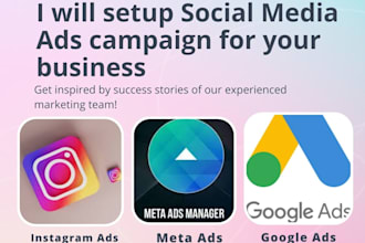 manage your social media advertising, facebook, google, instagram