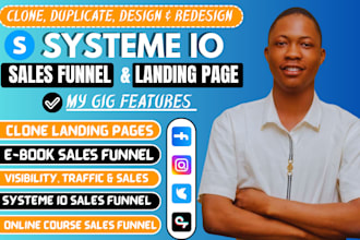 build, clone systeme io sales funnel ebook online course sales funnel systeme io