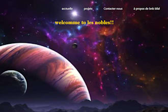 an amazing home page with HTML5 and CSS how to describe it
