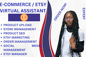 be your etsy virtual assistant etsy manager ecommerce VA
