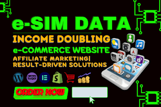 build a robust, income doubling esim ecommerce website with referral marketing
