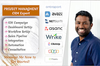 setup zoho wrike proworkflow netsuite asana clickup flowlu avaza ontraport CRM