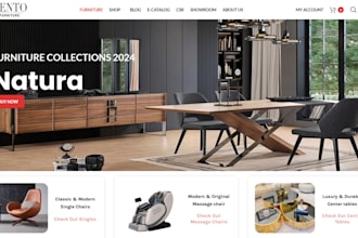 design modern furniture shopify store interior  home decor furniture website