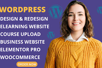 redesign wordpress elementor pro restaurant website develop wordpress realtor