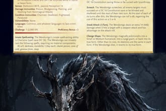 create a monster stat block for you