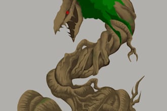 draw and design your monster illustration