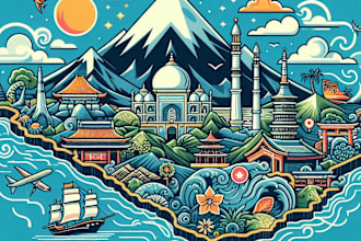 design great map in quality vector illustration