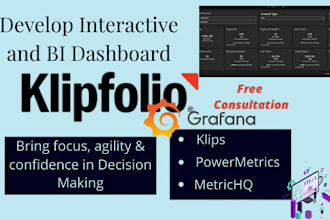 develop data dashboard with klipfolio grafana zoho analytics notion d3 js excel