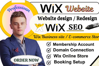 build wix website, redesign wix website design wix, redesign wix development SEO