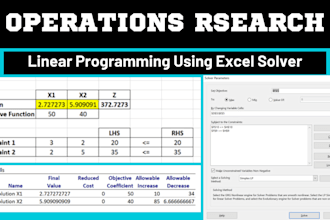 do operations research and linear programming