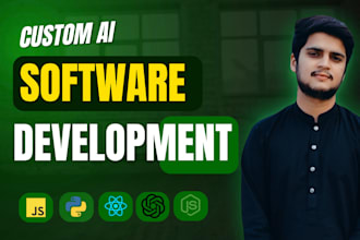 build your custom ai web application software as a full stack developer