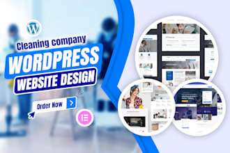 create cleaning company wordpress website design