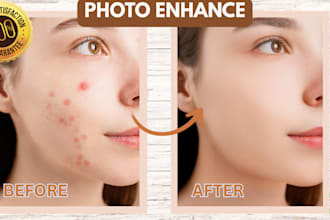 remove all pimples in photos, and enhance photos