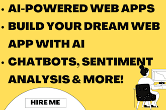 develop fastapi, django ai based webapps for you